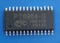 PT6964 LED controller (70 LEDs max), Keyboard scan (20 keys max)