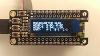 AdaFruit FeatherWing OLED 128x32 Display with Three Buttons