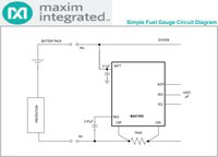 Fuel Gauge Accurate Battery Status Monitor 7uA Temperature Sensor MAX17055