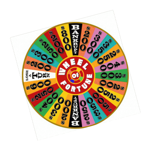wheel of fortune game bicycle blank
