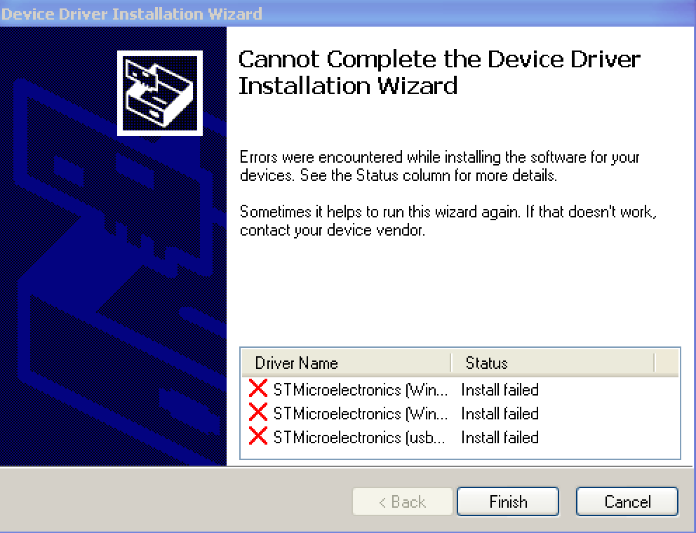 windows 10 stm32 virtual com port driver