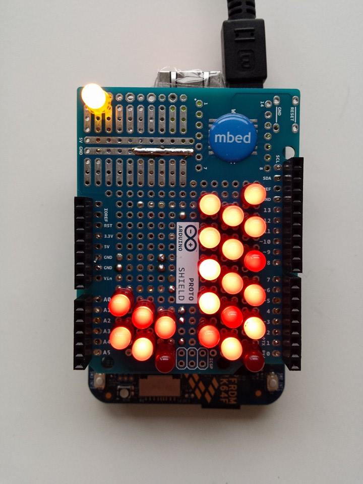 mbed 23 LEDs shield