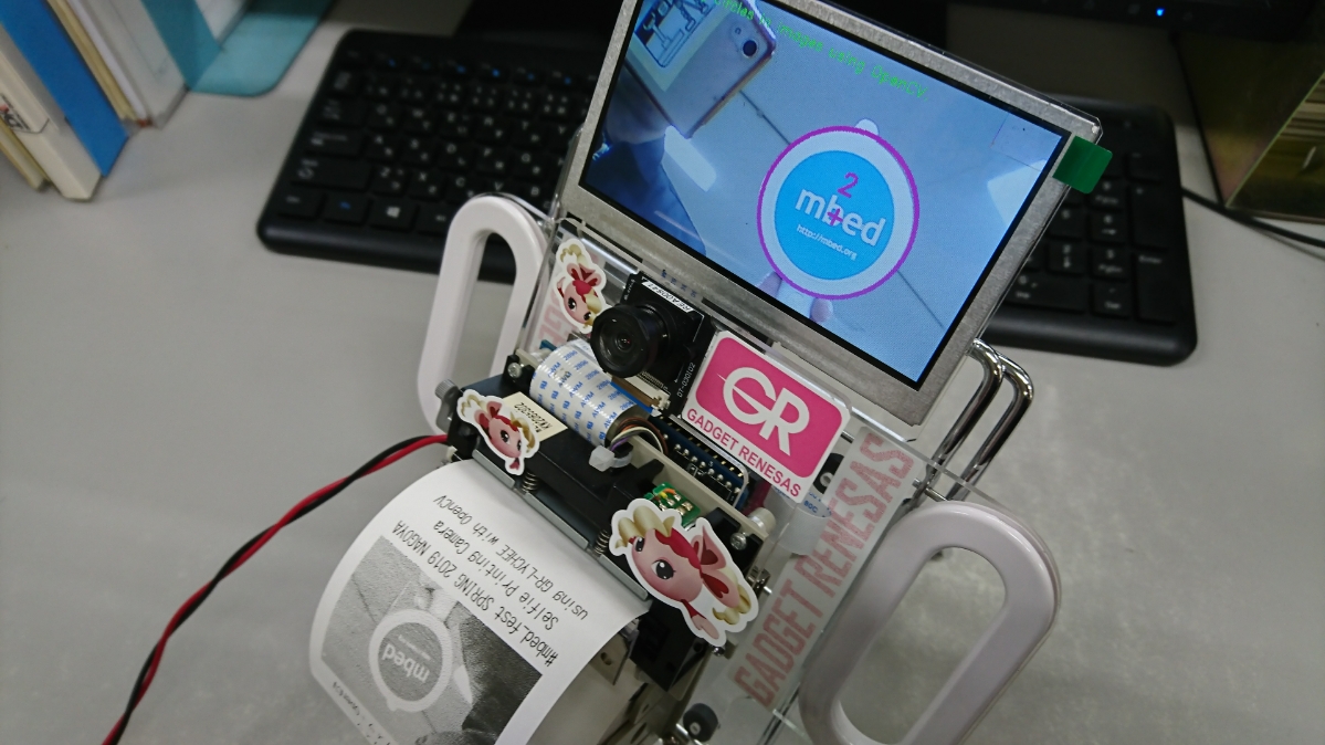 Selfie Printing Camera Using Gr Lychee With Opencv Mbed